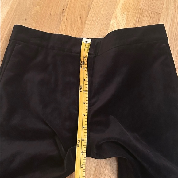 Ann Taylor Velvet Black Pants Pockets Piping Size 4P - Picture 8 of 13